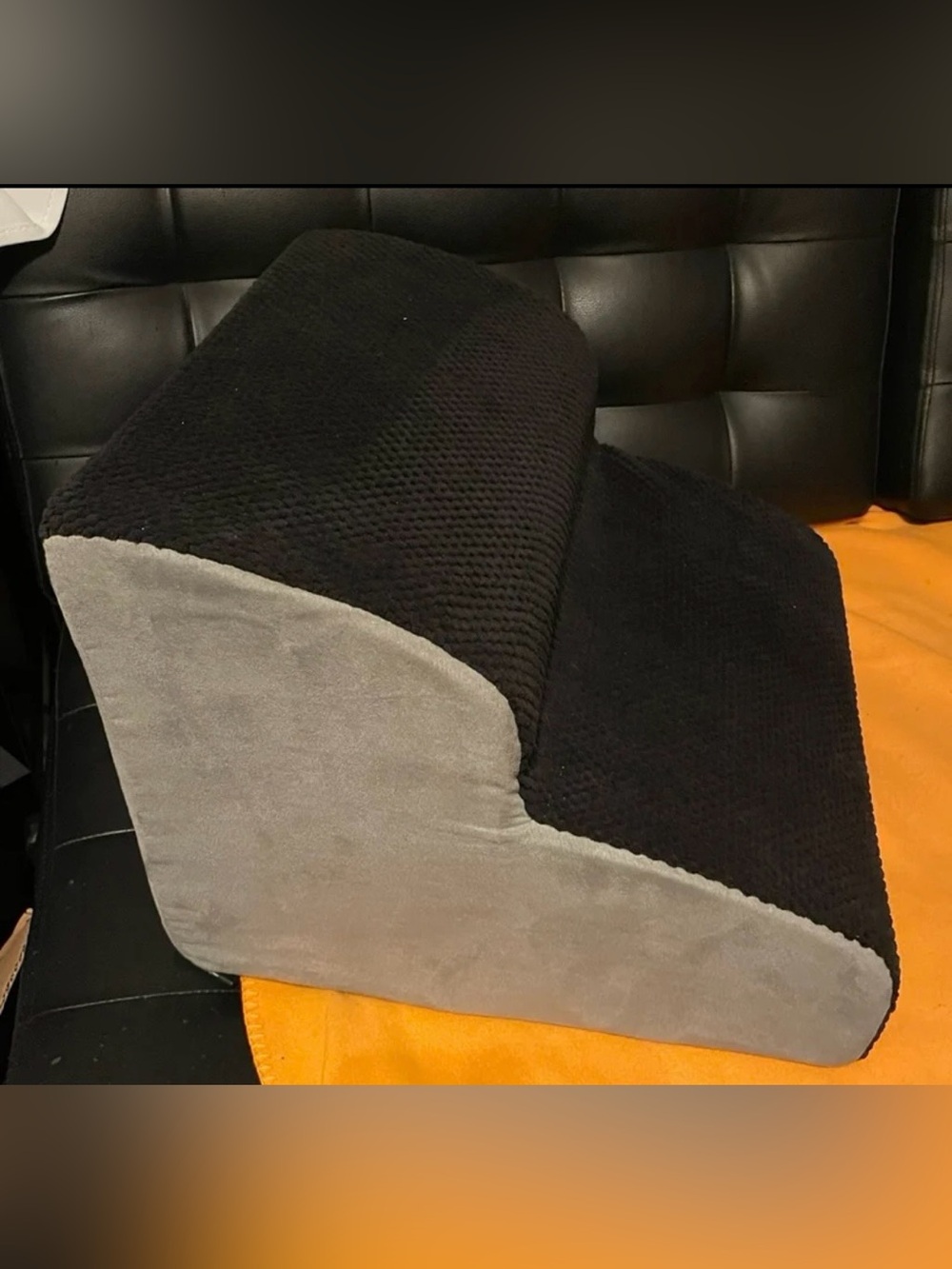 Pet Step Ramp for Small Pets - Black & Gray